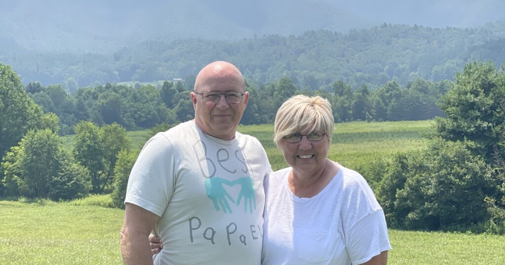 Scott and Barb before cancer diagnosis, Smoky Mountains